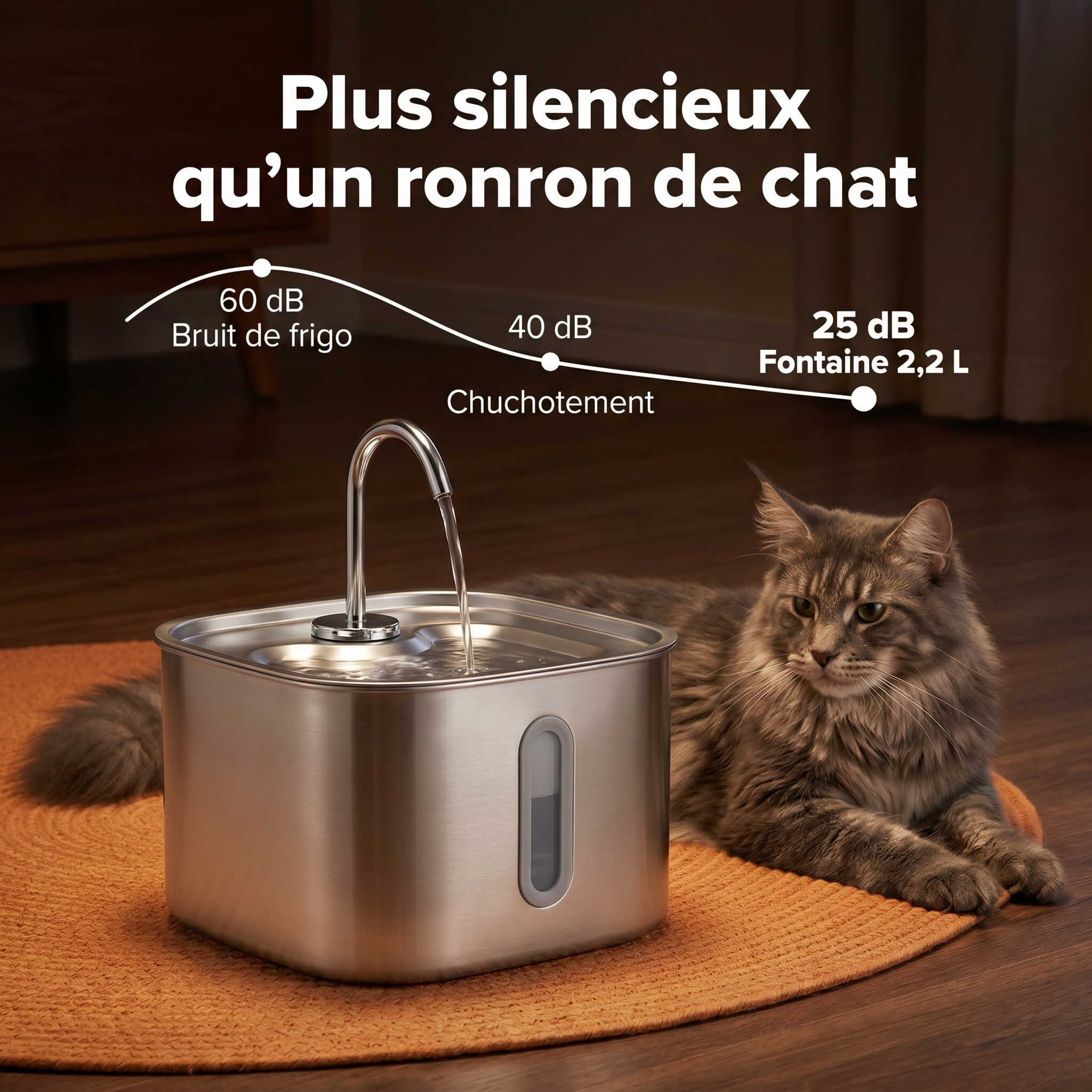 Cocon des compagnons™ - Kit de 2 mois avec fontaine de 2,2 litres